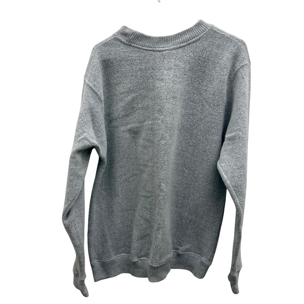 VTG‎ Great Smoky Mountains Bear Embroidered Gray Fleece Sweatshirt Mens Large - Picture 4 of 5